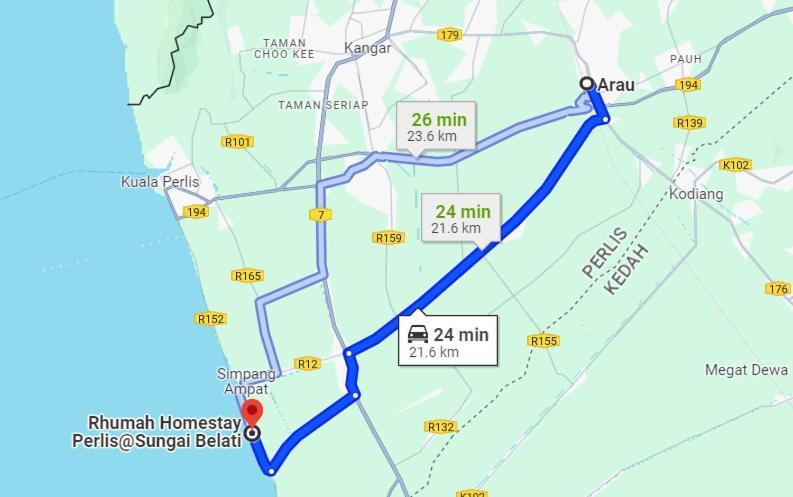 Simpang Empat  Rhumah Sungai Belati 빌라 외부 사진